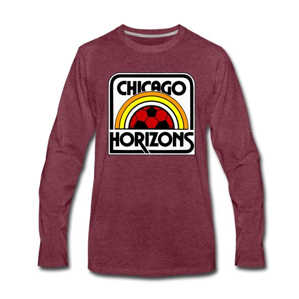 Chicago Horizons Long Sleeve T-Shirt - heather burgundy