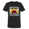 Chicago Horizons T-Shirt (Tri-Blend Super Light) - heather black