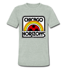Chicago Horizons T-Shirt (Tri-Blend Super Light) - heather gray