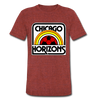 Chicago Horizons T-Shirt (Tri-Blend Super Light) - heather cranberry