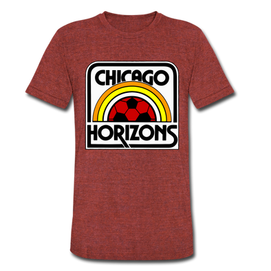 Chicago Horizons T-Shirt (Tri-Blend Super Light) - heather cranberry