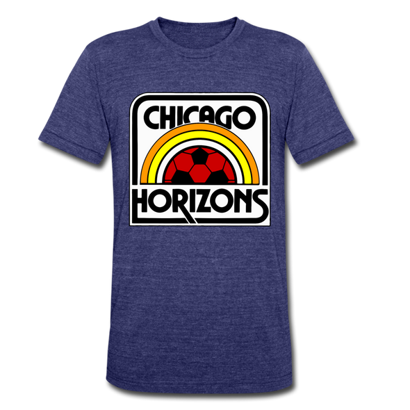 Chicago Horizons T-Shirt (Tri-Blend Super Light) - heather indigo