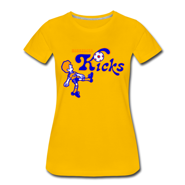 Minnesota Kicks Women’s T-Shirt - sun yellow