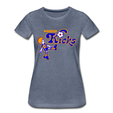 Minnesota Kicks Women’s T-Shirt - heather blue