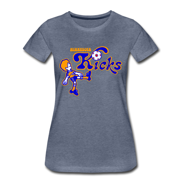 Minnesota Kicks Women’s T-Shirt - heather blue