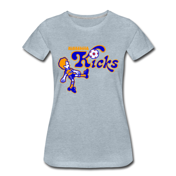Minnesota Kicks Women’s T-Shirt - heather ice blue