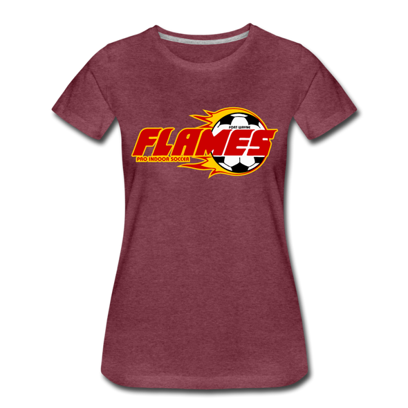 Fort Wayne Flames Women’s T-Shirt - heather burgundy