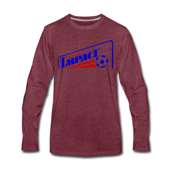 Hershey Impact Long Sleeve T-Shirt - heather burgundy