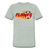 Fort Wayne Flames T-Shirt (Tri-Blend Super Light) - heather gray