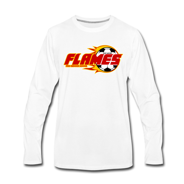 Fort Wayne Flames Long Sleeve T-Shirt - white
