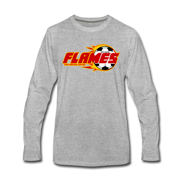Fort Wayne Flames Long Sleeve T-Shirt - heather gray
