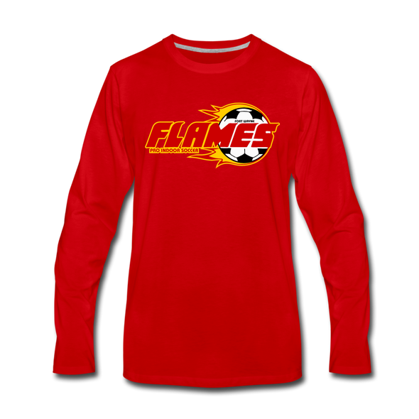 Fort Wayne Flames Long Sleeve T-Shirt - red