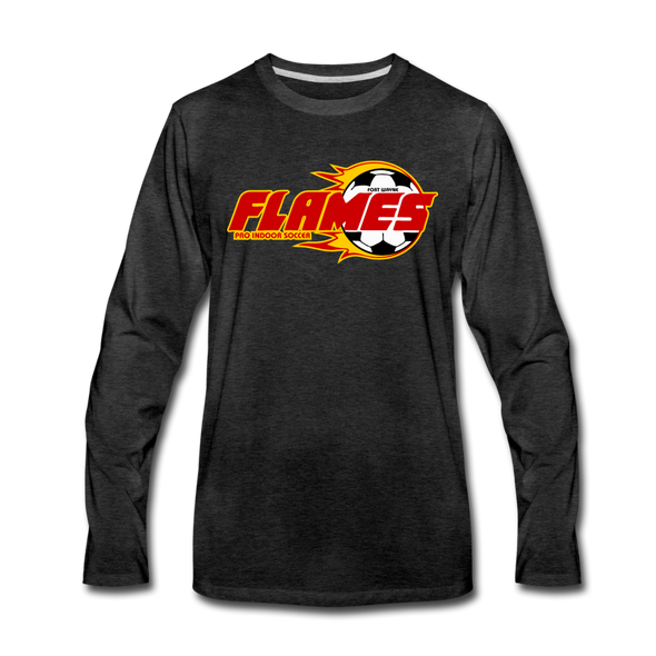 Fort Wayne Flames Long Sleeve T-Shirt - charcoal gray