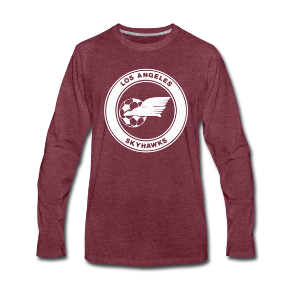Los Angeles Skyhawks Long Sleeve T-Shirt - heather burgundy