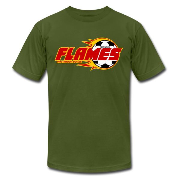 Fort Wayne Flames T-Shirt (Premium Lightweight) - olive