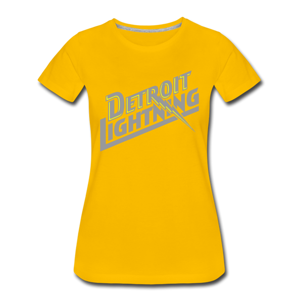 Detroit Lightning Women’s T-Shirt - sun yellow