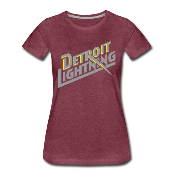 Detroit Lightning Women’s T-Shirt - heather burgundy