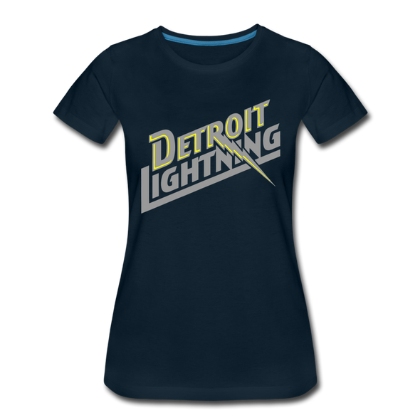 Detroit Lightning Women’s T-Shirt - deep navy