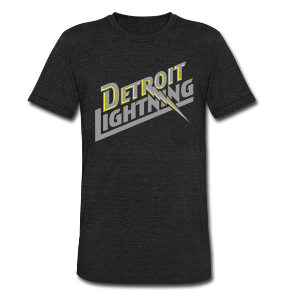 Detroit Lightning T-Shirt (Tri-Blend Super Light) - heather black
