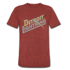 Detroit Lightning T-Shirt (Tri-Blend Super Light) - heather cranberry