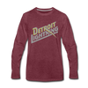 Detroit Lightning Long Sleeve T-Shirt - heather burgundy