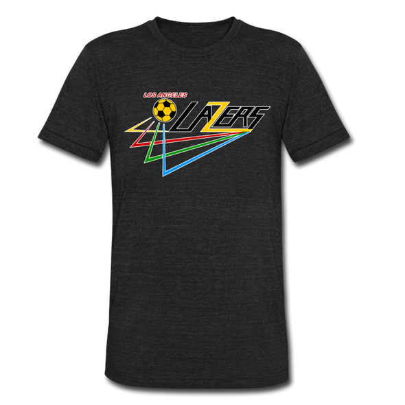 Los Angeles & So Cal Lazers T-Shirt (Tri-Blend Super Light) - heather black