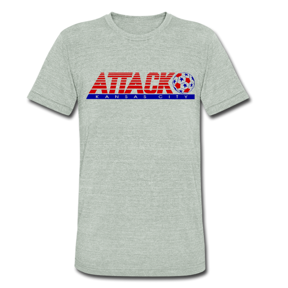 Kansas City Attack T-Shirt (Tri-Blend Super Light) - heather gray