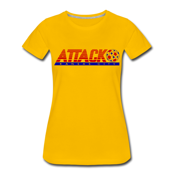 Kansas City Attack Women’s T-Shirt - sun yellow