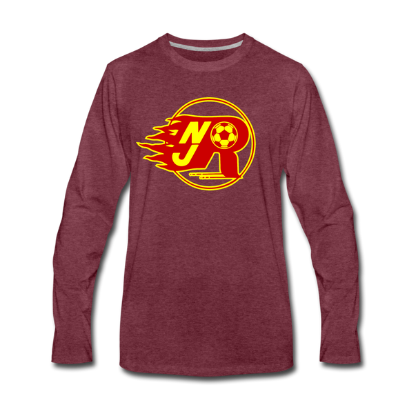 New Jersey Rockets Long Sleeve T-Shirt - heather burgundy