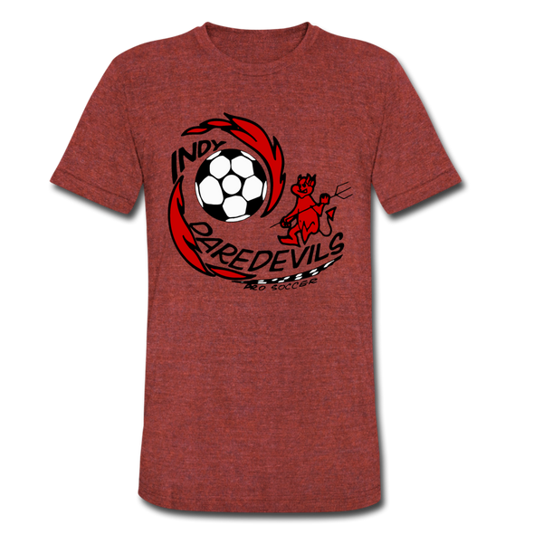 Indy Daredevils T-Shirt (Tri-Blend Super Light) - heather cranberry