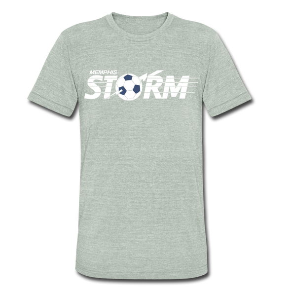 Memphis Storm T-Shirt (Tri-Blend Super Light) - heather gray