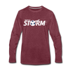 Memphis Storm Long Sleeve T-Shirt - heather burgundy