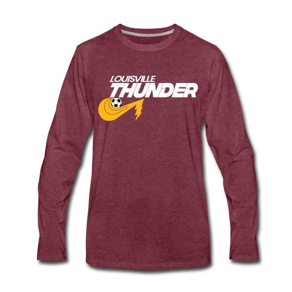 Louisville Thunder Long Sleeve T-Shirt - heather burgundy