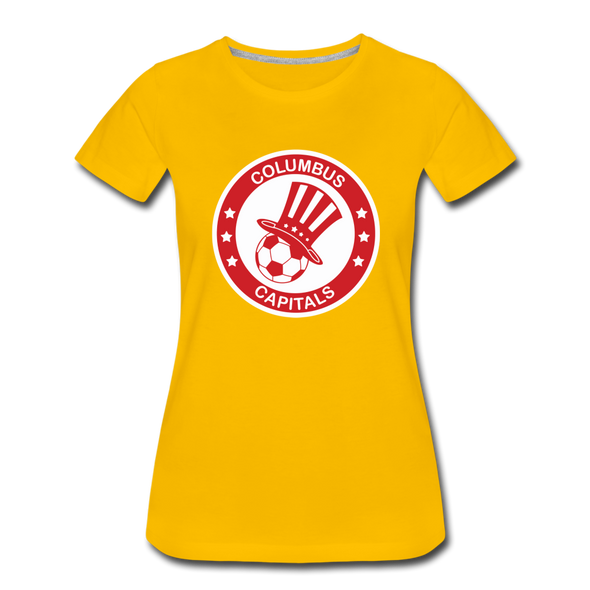 Columbus Capitals Women’s T-Shirt - sun yellow