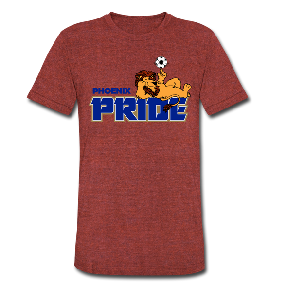 Phoenix Pride T-Shirt (Tri-Blend Super Light) - heather cranberry