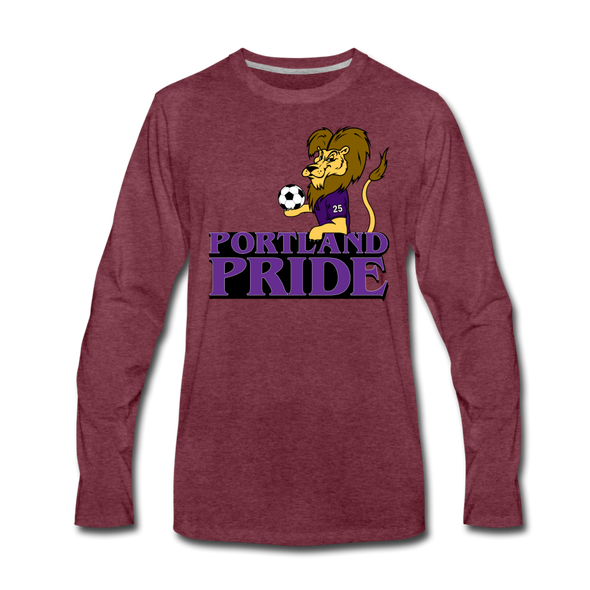 Portland Pride Long Sleeve T-Shirt - heather burgundy