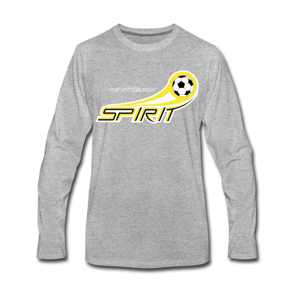 Pittsburgh Spirit Long Sleeve T-Shirt - heather gray