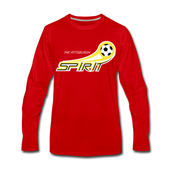 Pittsburgh Spirit Long Sleeve T-Shirt - red
