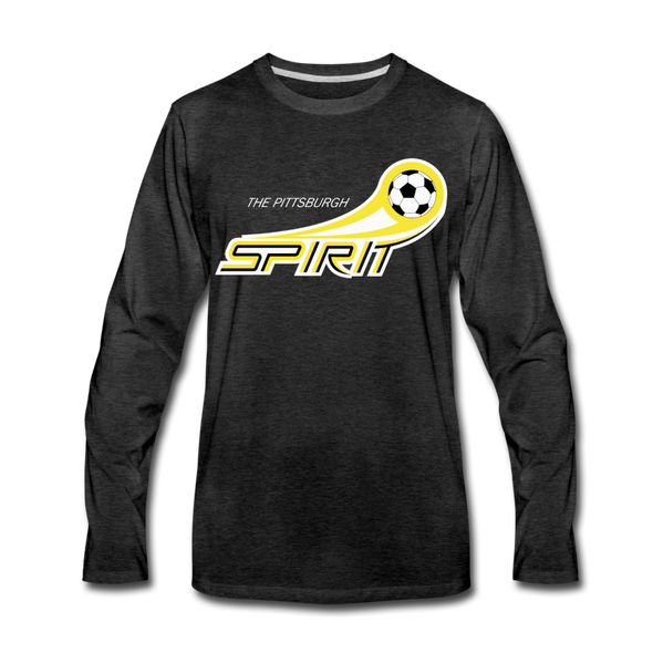 Pittsburgh Spirit Long Sleeve T-Shirt - charcoal gray