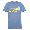 Pittsburgh Spirit T-Shirt (Tri-Blend Super Light) - heather Blue