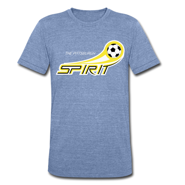 Pittsburgh Spirit T-Shirt (Tri-Blend Super Light) - heather Blue