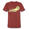 Pittsburgh Spirit T-Shirt (Tri-Blend Super Light) - heather cranberry