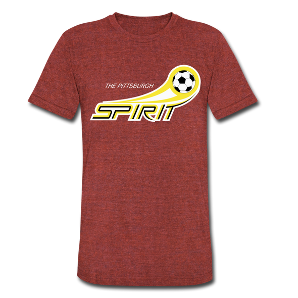 Pittsburgh Spirit T-Shirt (Tri-Blend Super Light) - heather cranberry
