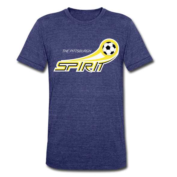 Pittsburgh Spirit T-Shirt (Tri-Blend Super Light) - heather indigo