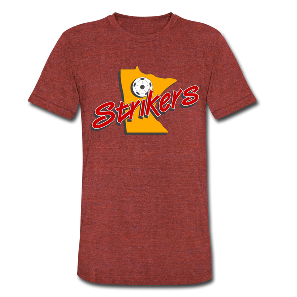 Minnesota Strikers T-Shirt (Tri-Blend Super Light) - heather cranberry